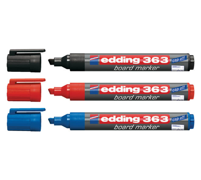 Whiteboardmarker edding 363 schuin 1-5mm zwart
