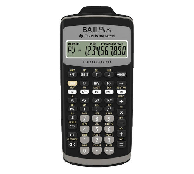 Rekenmachine TI Ba II plus
