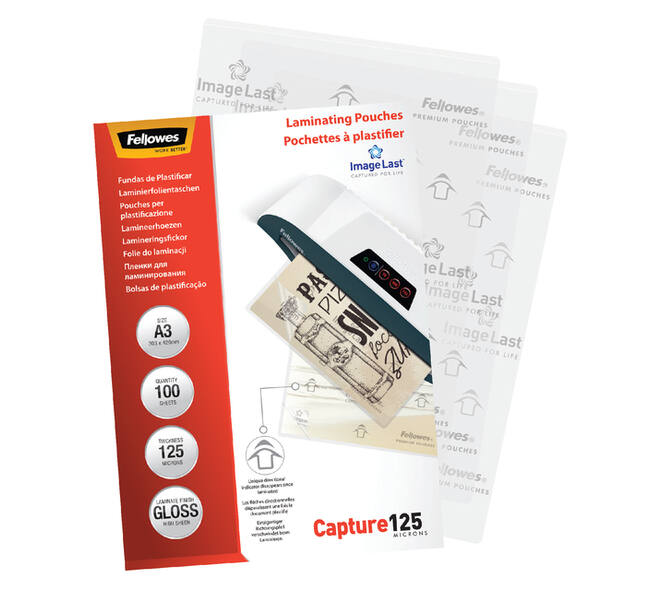 Lamineerhoes Fellowes A3 2x125micron glans 100 stuks