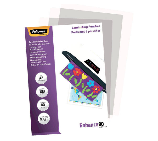 Lamineerhoes Fellowes A3 2x80micron mat 100 stuks