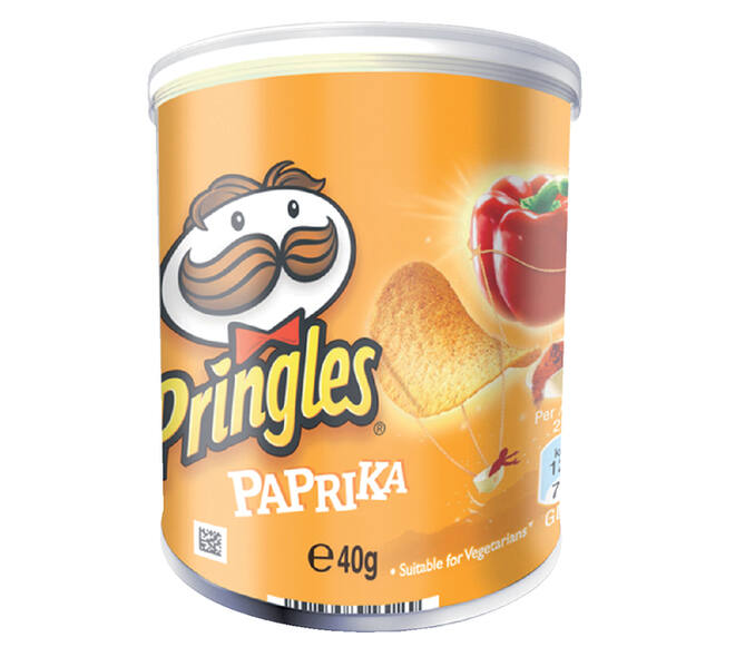 Chips pringles paprika 40 gram