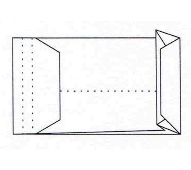 Envelop Quantore monsterzak 229x324x38mm zelfklevend wit 10 stuks