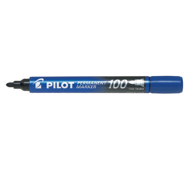 Viltstift PILOT 100 rond fijn blauw