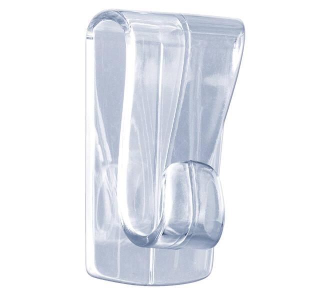 Klevende haak tesa® 1kg transparant 2 stuks
