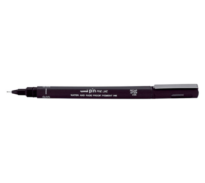 Fineliner Uni-ball Pin 0.05mm zwart