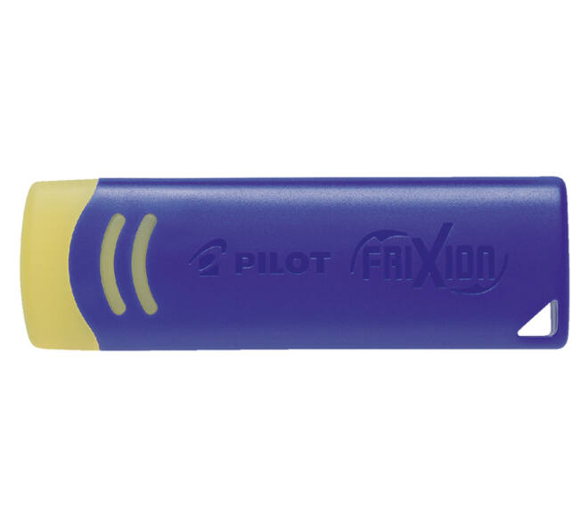 Gum Pilot  friXion geel met blauwe houder