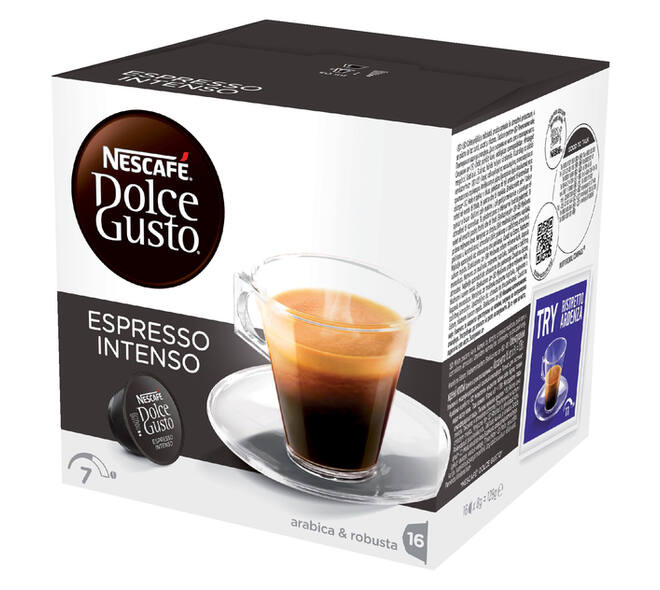 Koffiecups Dolce Gusto espresso intenso 16 stuks