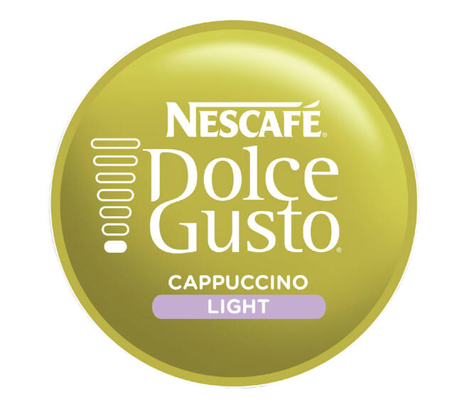 Koffiecups Dolce Gusto cappuccino light 16 stuks voor 8 kopjes