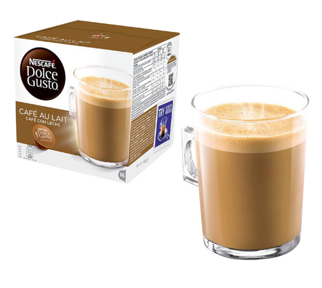 Koffiecups Dolce Gusto cafe au lait 16 stuks
