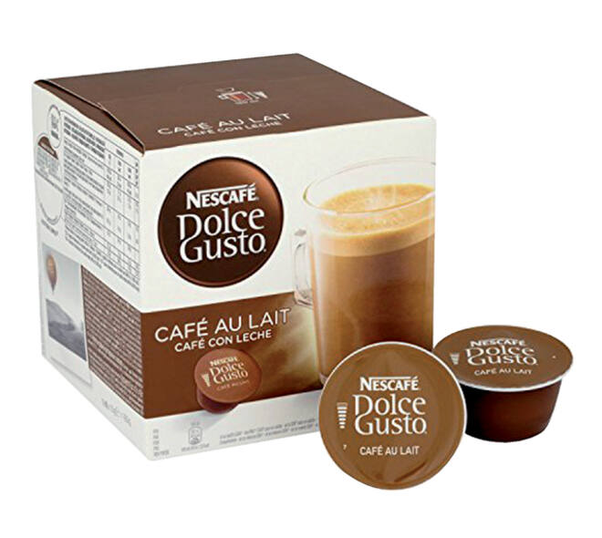 Koffiecups Dolce Gusto cafe au lait 16 stuks
