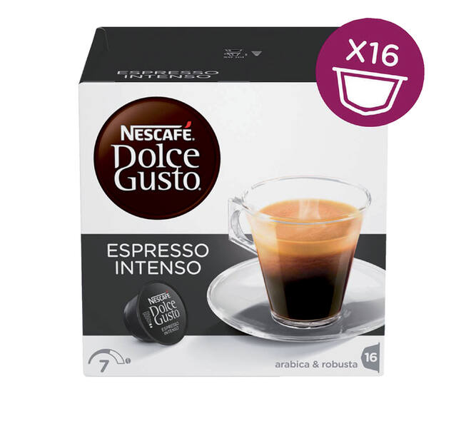 Koffiecups Dolce Gusto espresso intenso 16 stuks
