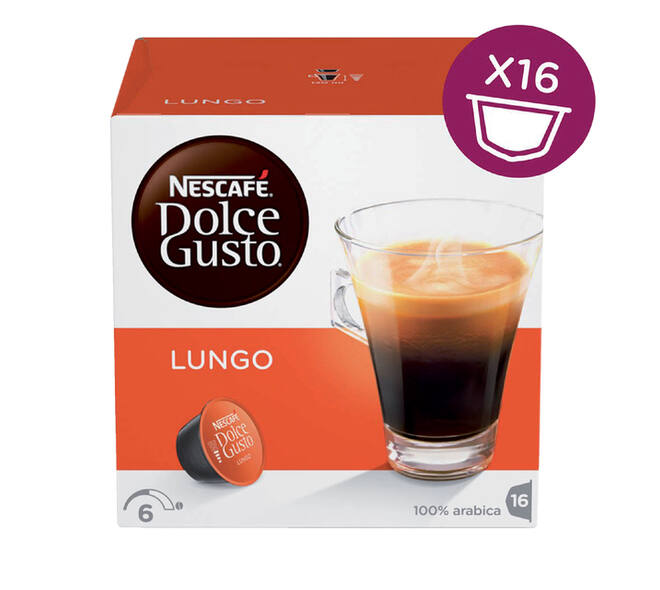 Koffiecups Dolce Gusto lungo 16 stuks