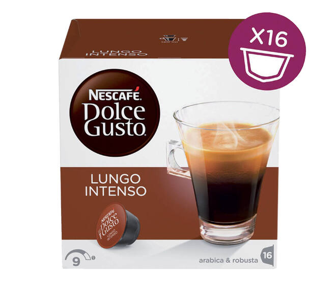 Koffiecups Dolce Gusto lungo intenso 16 stuks