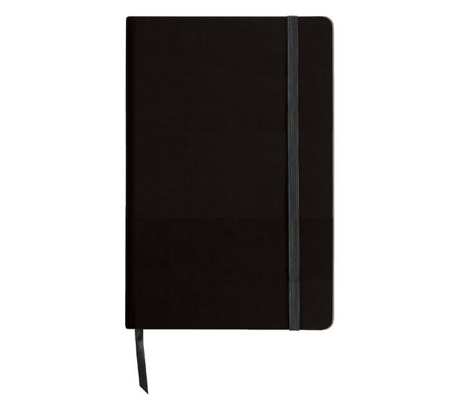 Notitieboek Quantore A6 lijn 192blz 80gr zwart