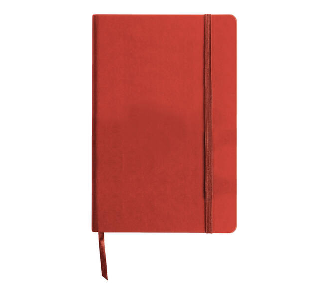 Notitieboek Quantore A5 lijn 192blz 80gr rood