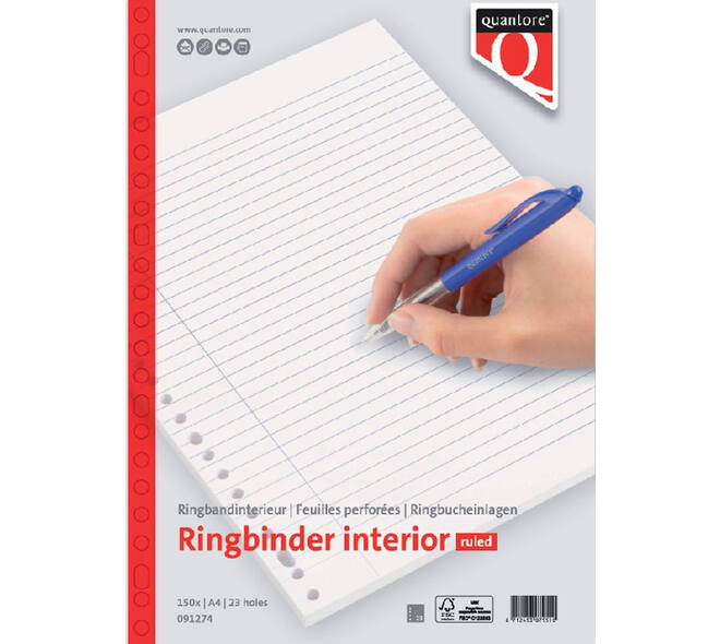 Interieur Quantore A4 23-gaats lijn 300 pagina's