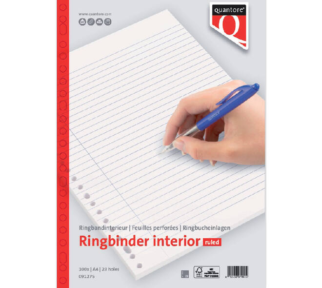 Interieur Quantore A4 23-gaats lijn 200 pagina's