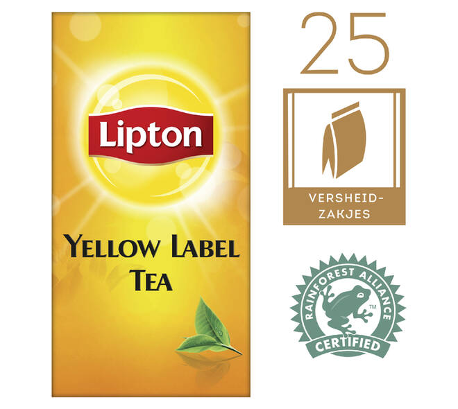 Thee Lipton yellow label 25x1.5gr