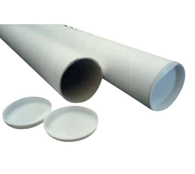 Verzendkoker CleverPack A3 330x50mm met doppen wit pak à 20 stuks