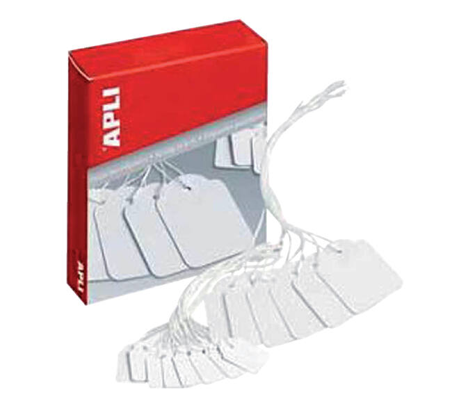 Label Apli karton nr 383 7x19mm wit 1000 stuks