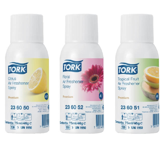 Luchtverfrisser Tork A1 Premium spray bloemen 236052