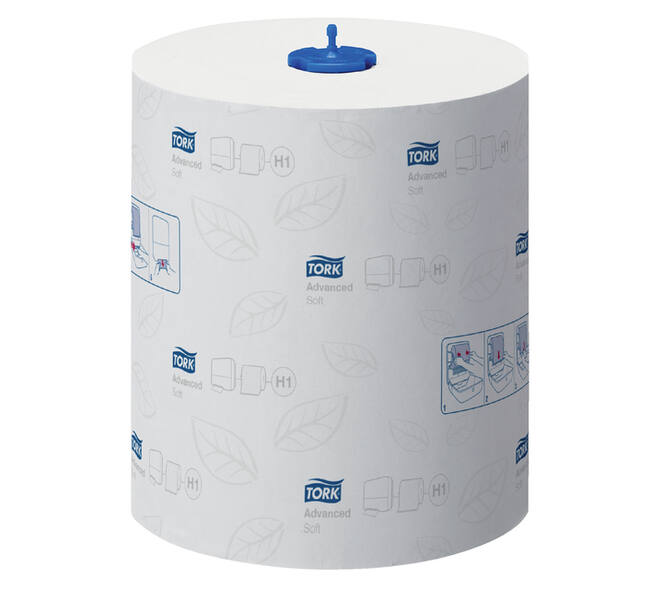 Handdoekrol Tork H1 Matic Advanced 2-laags 150m wit 290067
