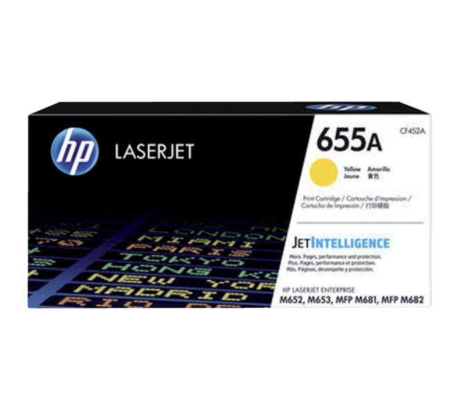 Tonercartridge HP CF452A 655A geel