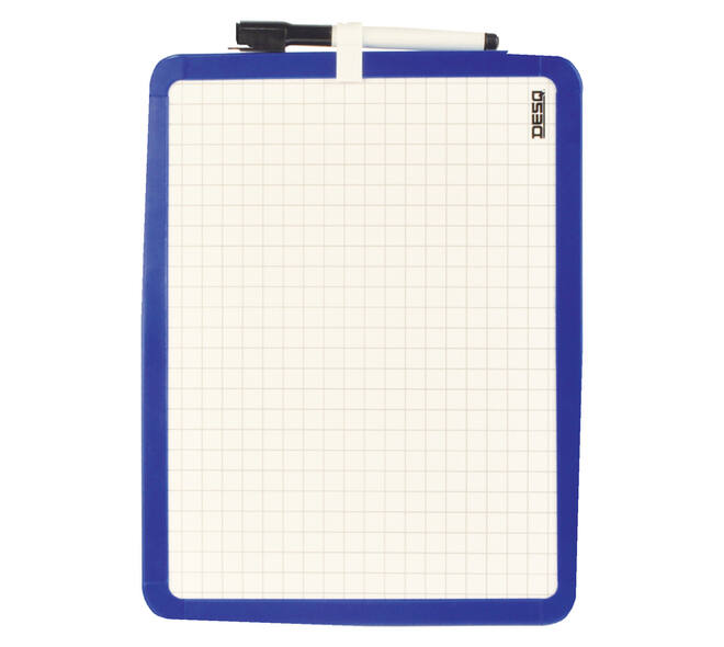 Whiteboard Desq 21x28cm tweezijdig magnetisch