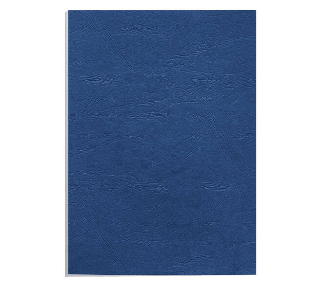 Voorblad Fellowes A4 lederlook royal blauw 100 stuks