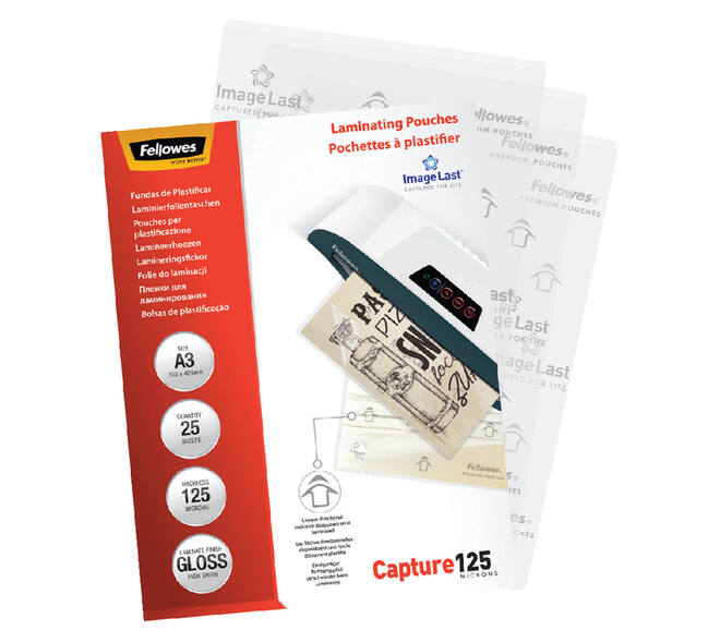 Lamineerhoes Fellowes A3 2x125micron glans 25 stuks