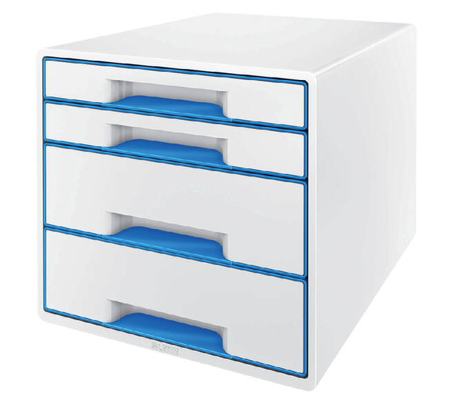 Ladenbox Leitz WOW 4 laden wit/blauw