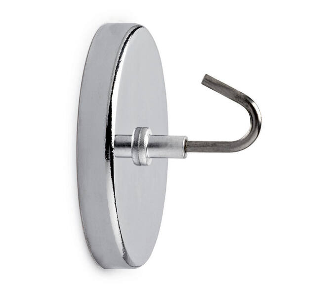 Magneet met haak MAUL Ø52mm trekkracht 9kg chroom