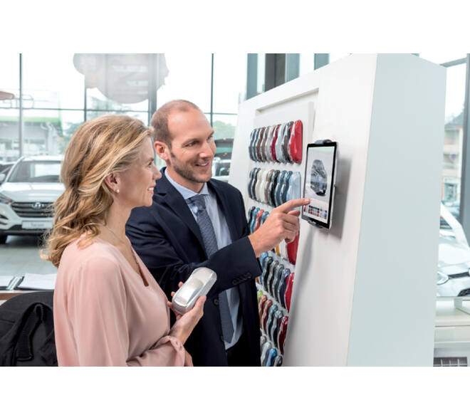 Tablethouder Durable voor aan de wand