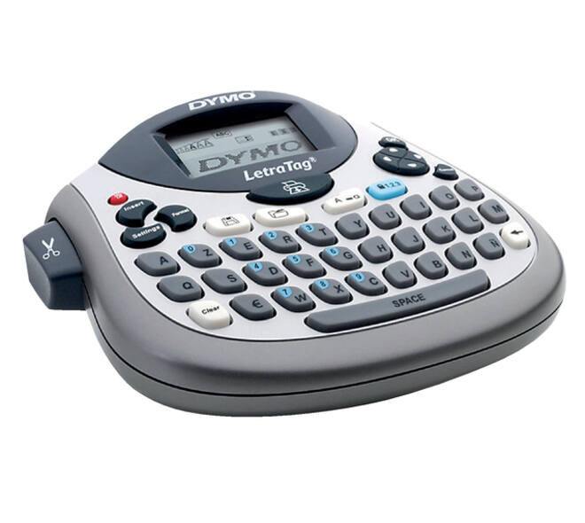 Labelprinter Dymo LetraTag 100T draagbaar azerty 12mm zilver