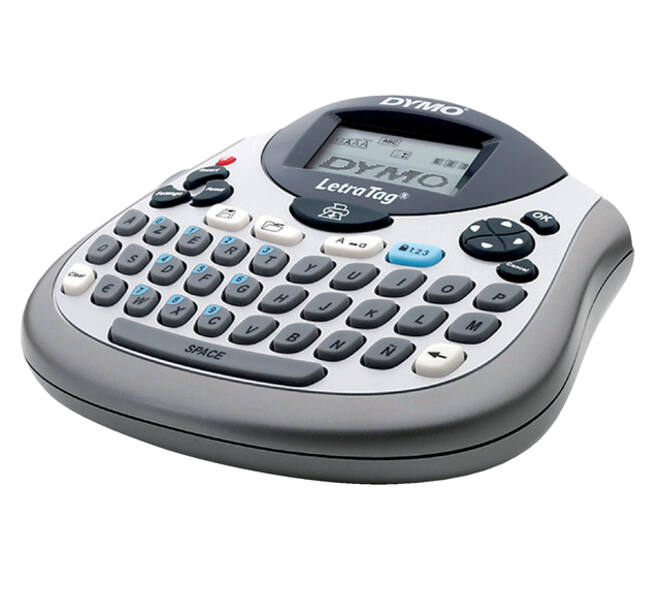 Labelprinter Dymo LetraTag 100T draagbaar azerty 12mm zilver