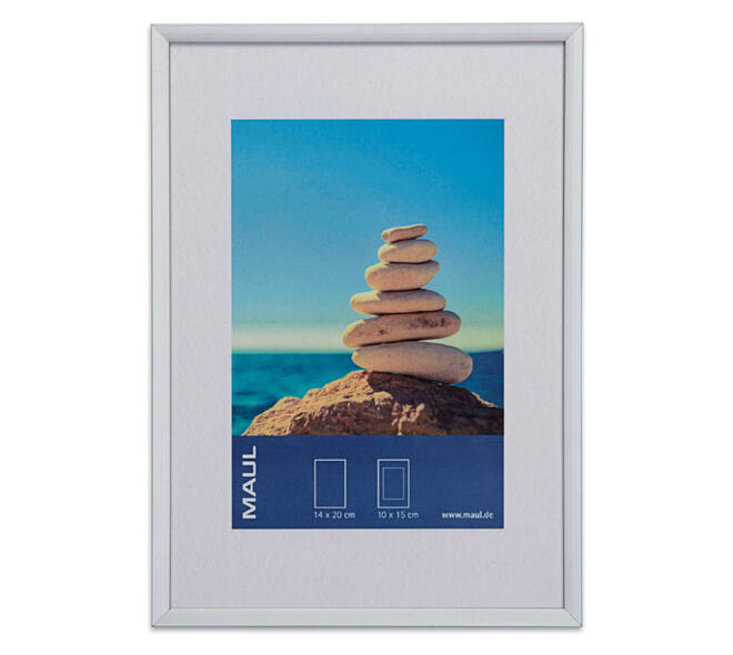 Fotolijst MAUL design 15x21cm aluminium frame zilver