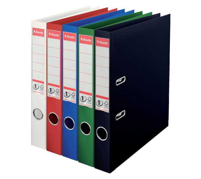 Ordner Esselte No.1 Power VIVIDA 50mm 30% gerecycled PP folie wit