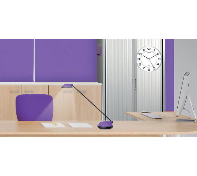 Wandklok Unilux Magnet Ø 30.5cm lichtgrijs/wit