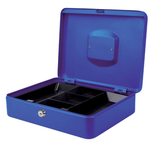 Geldkist Pavo 300x240x90mm blauw