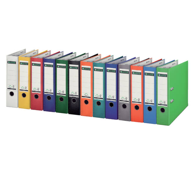 Ordner Leitz 1010 180° 80mm PP A4 blauw