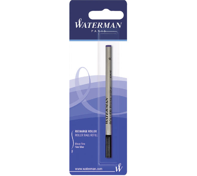Rollerpenvulling Waterman fijn blauw blister à 1 stuk
