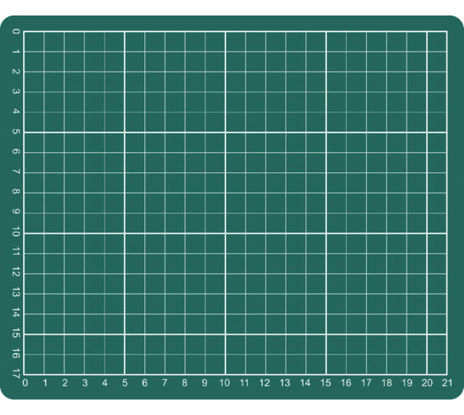 Snijmat A5 230x190mm groen