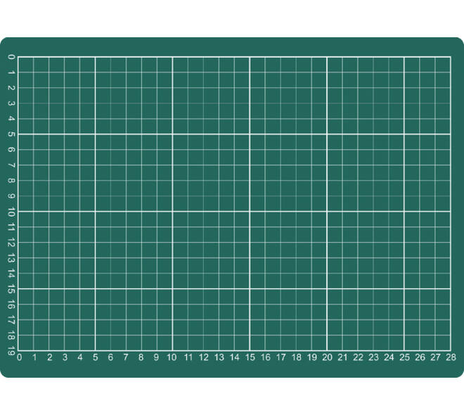 Snijmat A4 300x220mm groen