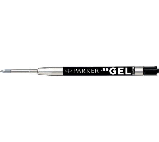 Gelschrijvervulling Parker Quink fijn zwart blister à 1 stuk