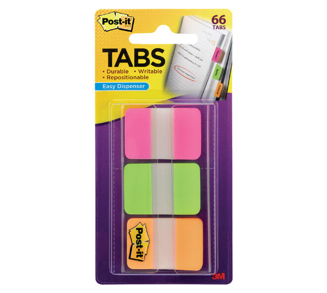 Indextabs Post-it 686PGO 25x38mm strong assorti 66 tabs