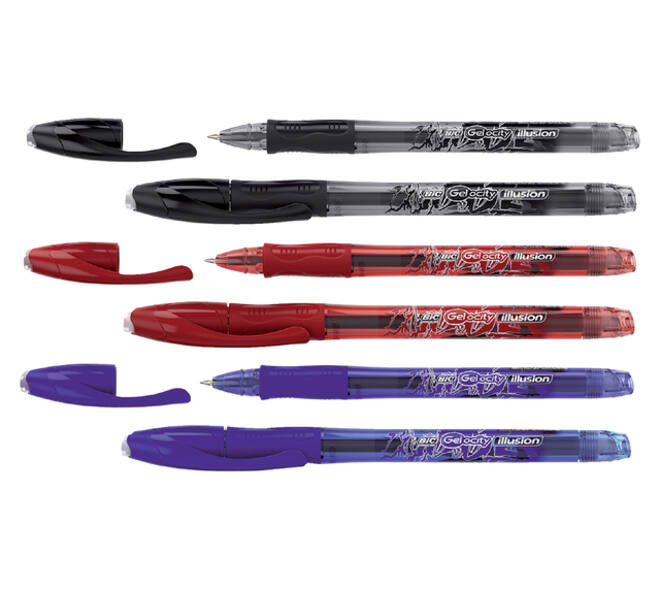 Gelschrijver Bic Gel-ocity illusion medium zwart