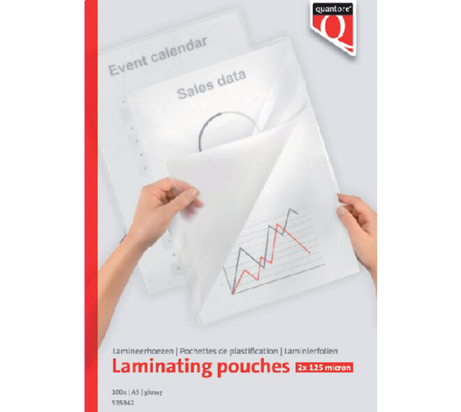 Lamineerhoes Quantore A3 2x125micron 100 stuks