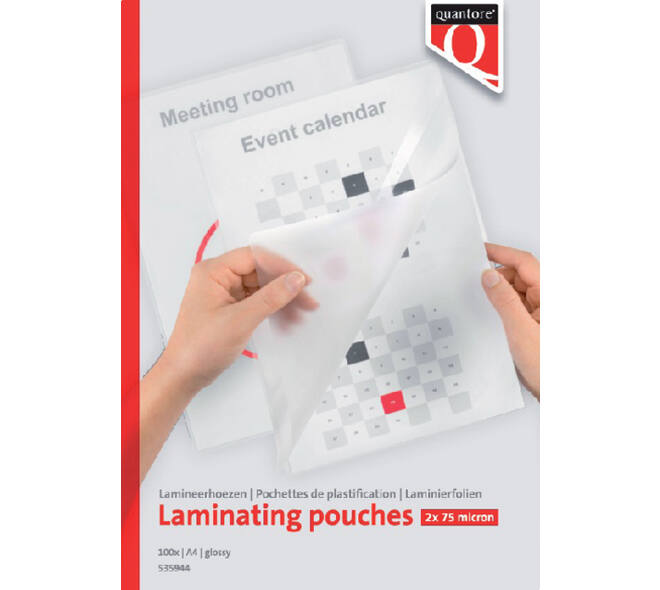 Lamineerhoes Quantore A4 2x75micron 100 stuks