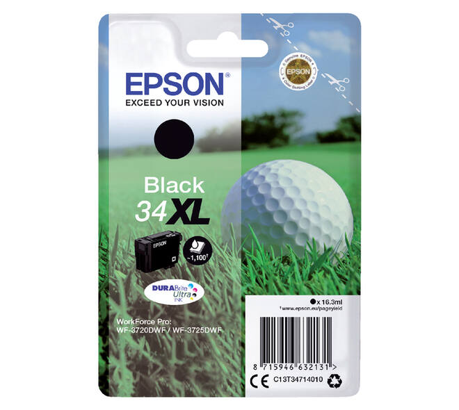 Inktcartridge Epson 34XL T3471 zwart
