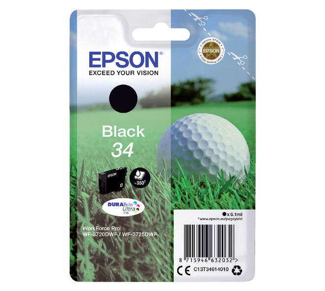 Inktcartridge Epson 34 T3461 zwart
